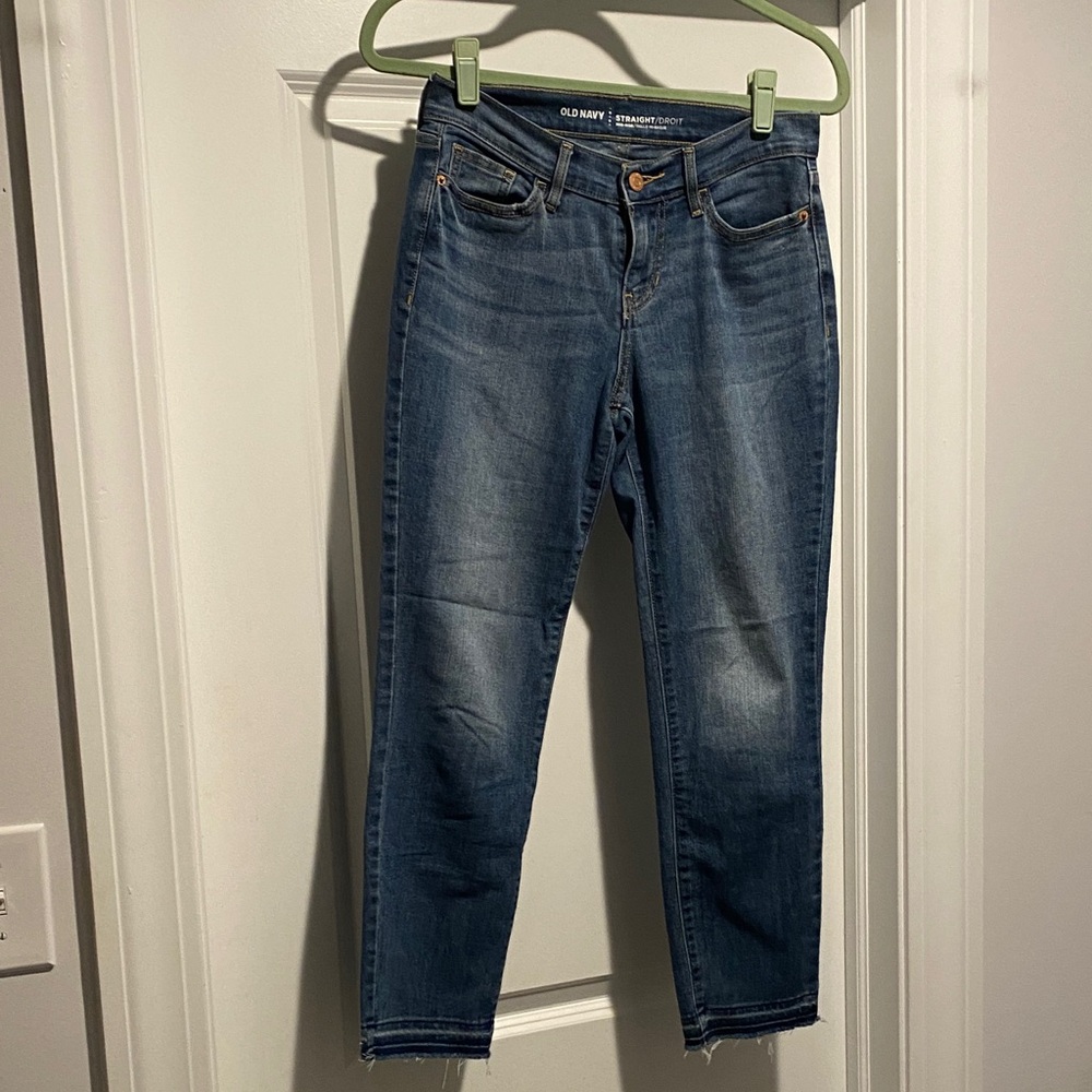 Old Navy Women's Medium Wash Cropped Jeans
